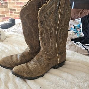 Ariat Distressed Leather Cowboy Boots